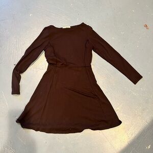 Athleta black jersey dress XS